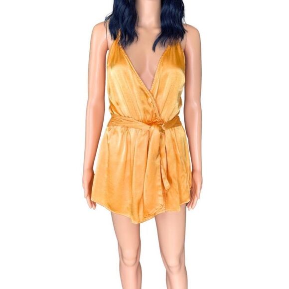 Rays For Days Revolve Yellow Avery Romper Mini Dress - Picture 2 of 7